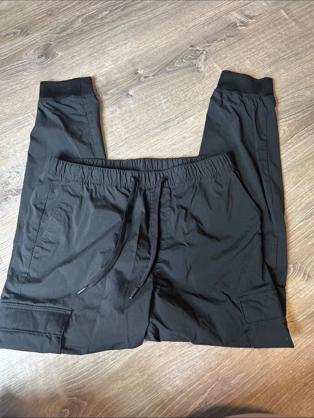 H&M Black Men's Jogger Pants with Drawstring